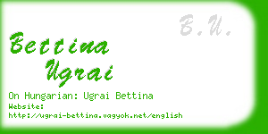 bettina ugrai business card